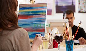 Painting Workshop and Specialty Drinks for One or Two at PaintLounge (Up to 50% Off)
